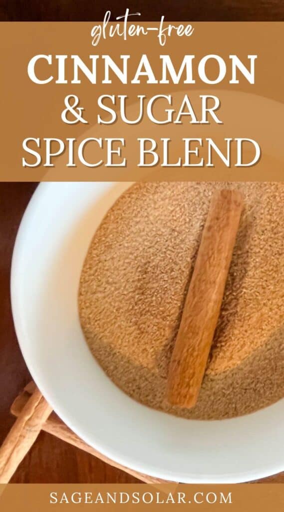 cinnamon sugar spice blend for those living a gluten-free lifestyle