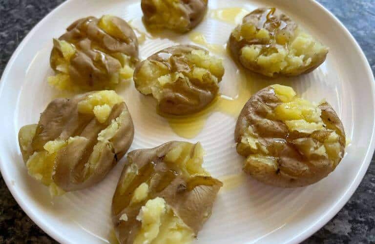 naturally gluten-free Halloween potatoes with olive oil