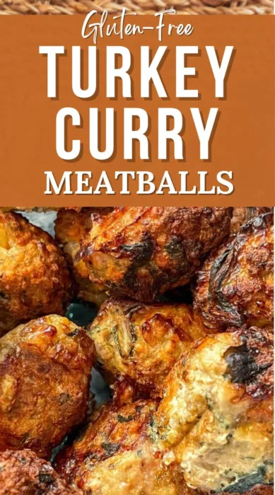 crispy gluten-free turkey curry meatballs
