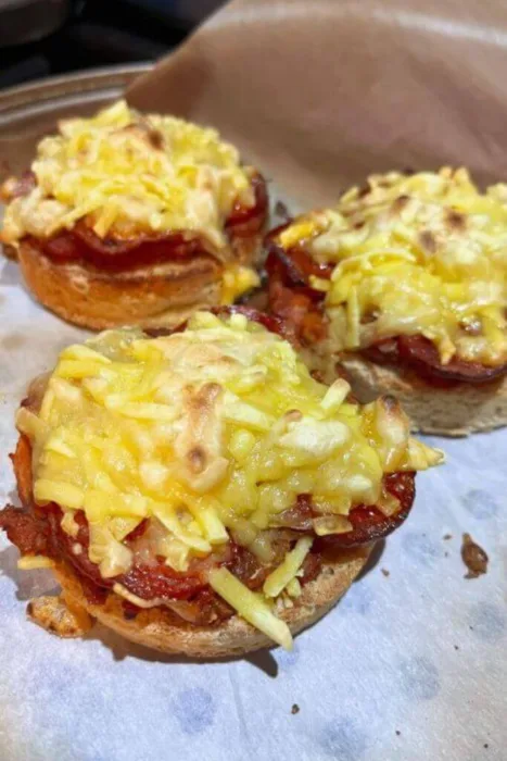 melted cheese on mini pizza free from gluten