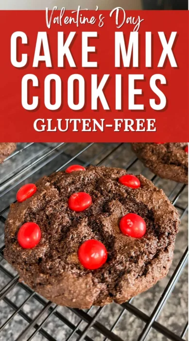 gluten-free valentine's day cake mix cookies