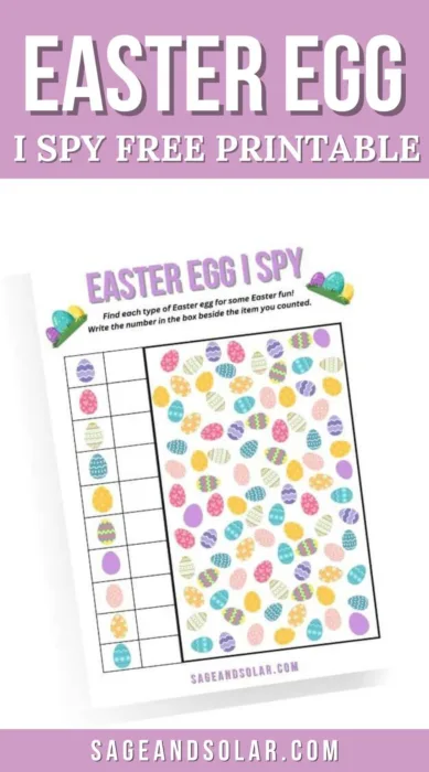 Embark on a fun-filled Easter egg hunt without spending a dime - enjoy our free I Spy printable for hours of entertainment.