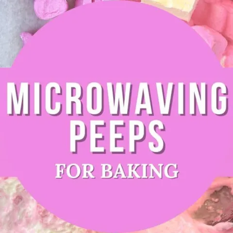 microwaving peeps for baking recipes
