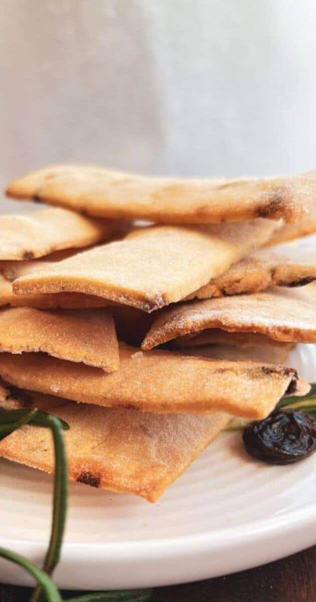 Gluten-Free Rosemary Raisin Sourdough Discard Crackers Recipe