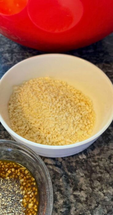 gluten-free panko breadcrumbs for a beef bacon burger 